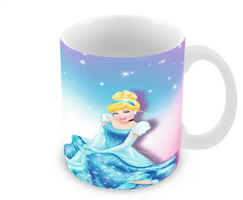 Caneca Polímero Cinderela Personalizada