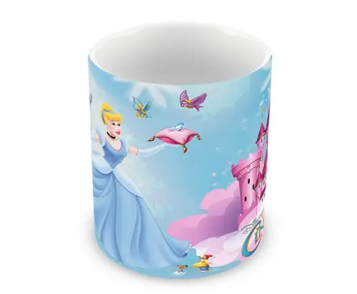Caneca Polímero Cinderela Personalizada