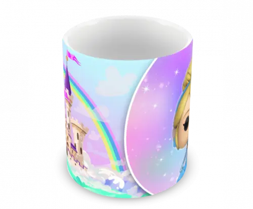 Caneca Polímero Cinderela Personalizada