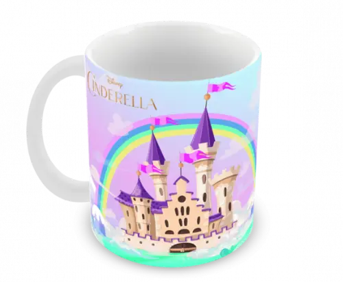 Caneca Polímero Cinderela Personalizada