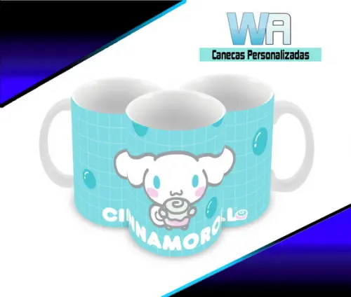 Caneca Polímero Cinnamoroll Personalizada