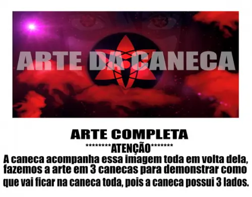 Caneca Polímero Clã Uchiha Personalizada