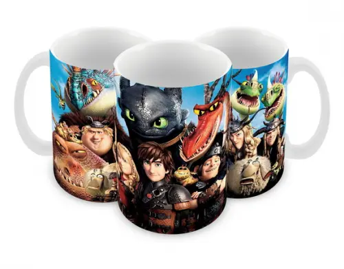 Caneca Polímero Como Treinar Seu Dragão 3 Personalizado