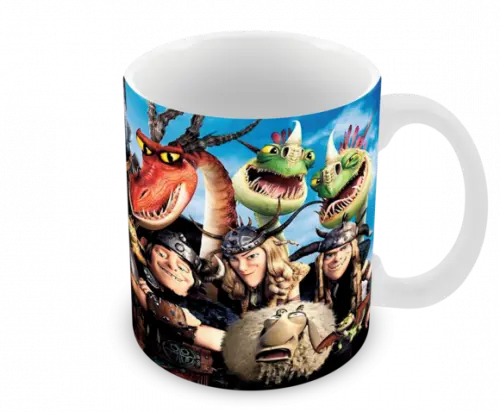 Caneca Polímero Como Treinar Seu Dragão 3 Personalizado