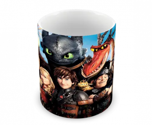 Caneca Polímero Como Treinar Seu Dragão 3 Personalizado