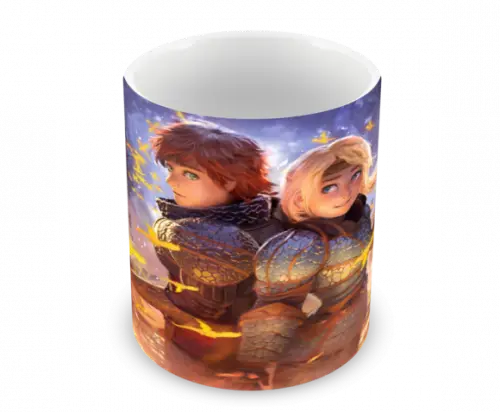 Caneca Polímero Como Treinar Seu Dragão 3 Personalizado