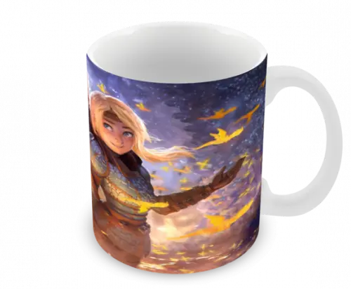 Caneca Polímero Como Treinar Seu Dragão 3 Personalizado