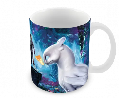 Caneca Polímero Como Treinar Seu Dragão 3 Personalizado