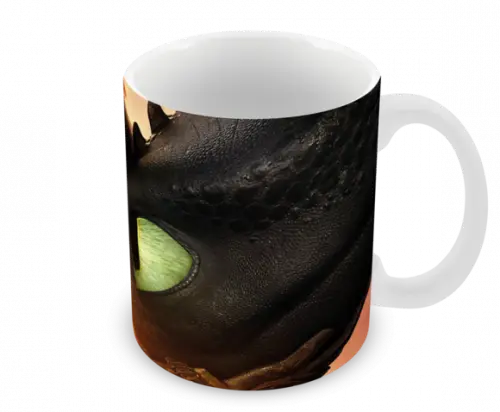 Caneca Polímero Como Treinar Seu Dragão 3 Personalizado