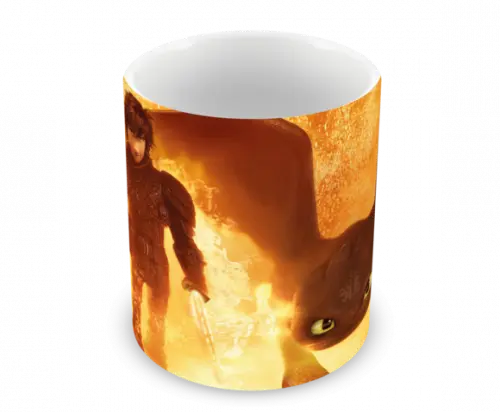 Caneca Polímero Como Treinar Seu Dragão 3 Personalizado