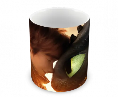 Caneca Polímero Como Treinar Seu Dragão 3 Personalizado