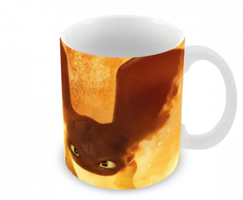 Caneca Polímero Como Treinar Seu Dragão 3 Personalizado