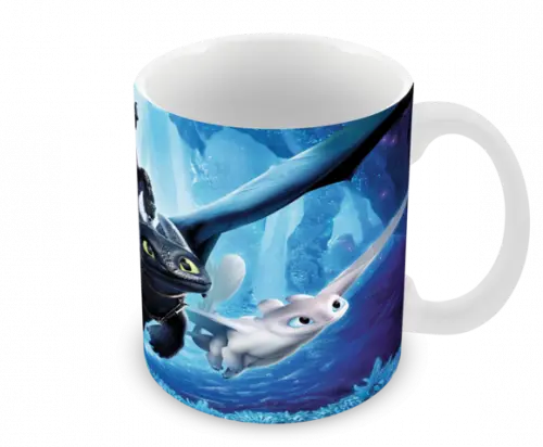 Caneca Polímero Como Treinar Seu Dragão 3 Personalizado