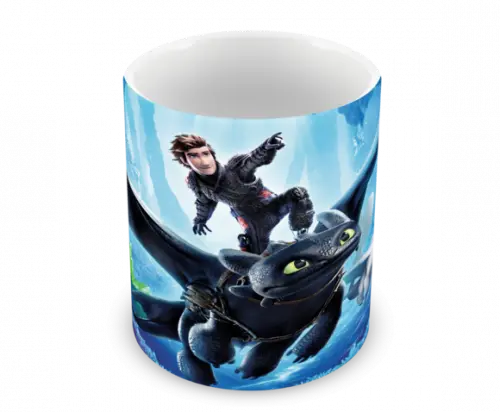 Caneca Polímero Como Treinar Seu Dragão 3 Personalizado