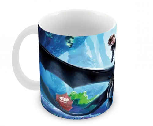Caneca Polímero Como Treinar Seu Dragão 3 Personalizado