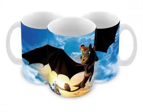 Caneca Polímero Como Treinar Seu Dragão 3 Personalizado
