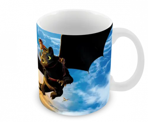 Caneca Polímero Como Treinar Seu Dragão 3 Personalizado