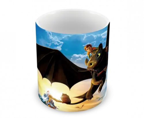 Caneca Polímero Como Treinar Seu Dragão 3 Personalizado