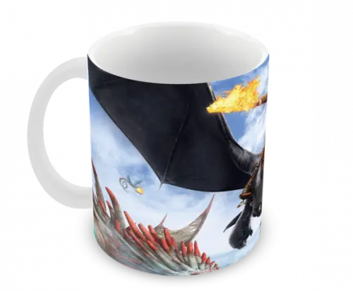 Caneca Polímero Como Treinar Seu Dragão 3 Personalizado