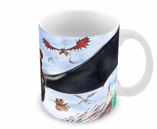 Caneca Polímero Como Treinar Seu Dragão 3 Personalizado