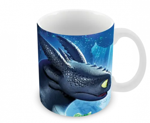 Caneca Polímero Como Treinar Seu Dragão 3 Personalizado