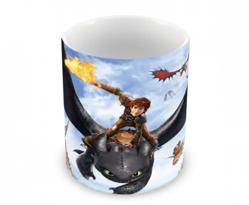 Caneca Polímero Como Treinar Seu Dragão 3 Personalizado