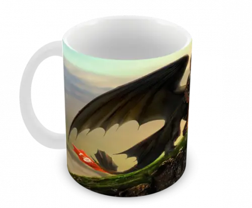 Caneca Polímero Como Treinar Seu Dragão 3 Personalizado