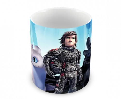 Caneca Polímero Como Treinar Seu Dragão 3 Personalizado