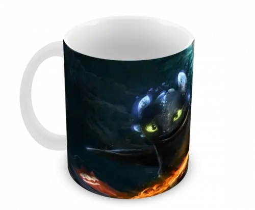 Caneca Polímero Como Treinar Seu Dragão 3 Personalizado