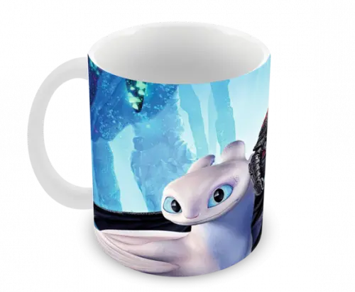 Caneca Polímero Como Treinar Seu Dragão 3 Personalizado