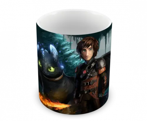 Caneca Polímero Como Treinar Seu Dragão 3 Personalizado