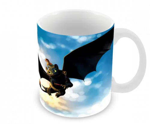 Caneca Polímero Como Treinar Seu Dragão 3 Personalizado