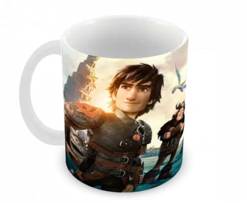 Caneca Polímero Como Treinar Seu Dragão 3 Personalizado