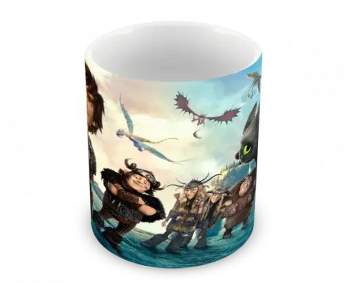 Caneca Polímero Como Treinar Seu Dragão 3 Personalizado