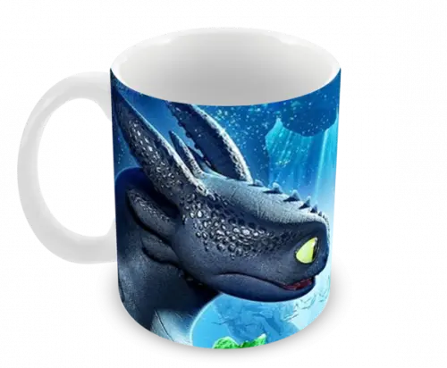 Caneca Polímero Como Treinar Seu Dragão 3 Personalizado