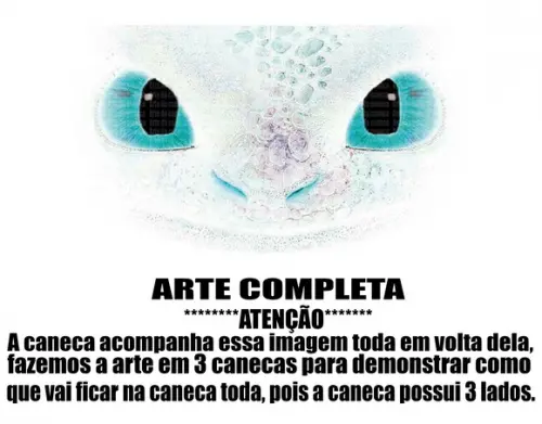 Caneca Polímero Como Treinar Seu Dragão 3 Personalizado
