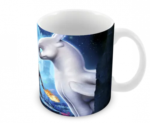 Caneca Polímero Como Treinar Seu Dragão 3 Personalizado