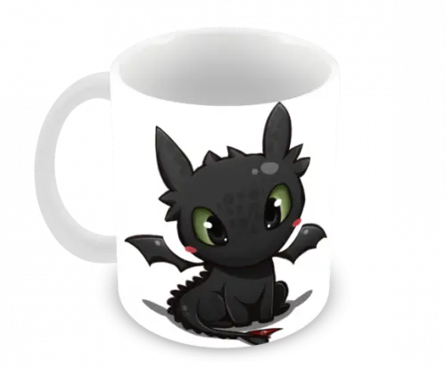 Caneca Polímero Como Treinar Seu Dragão Personalizado