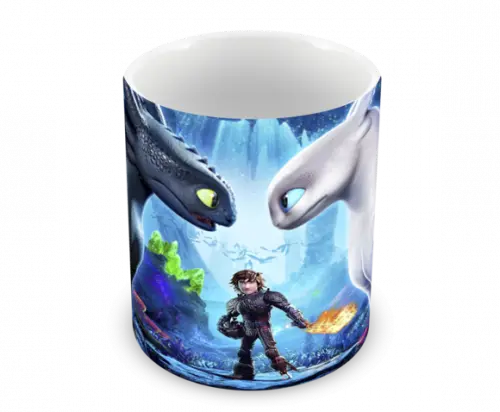 Caneca Polímero Como Treinar Seu Dragão 3 Personalizado