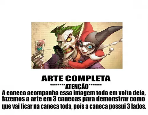 Caneca Polímero Coringa Personalizada