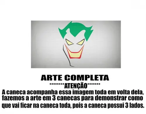Caneca Polímero Coringa Personalizada