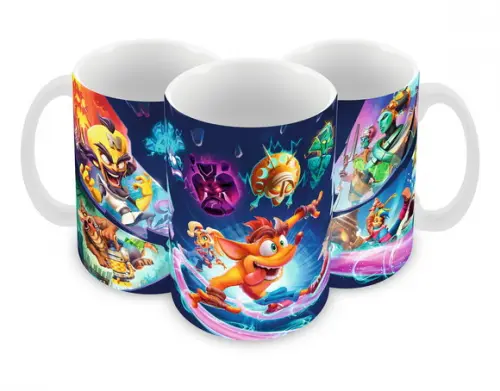 Caneca Polímero Crash Bandicoot Personalizada