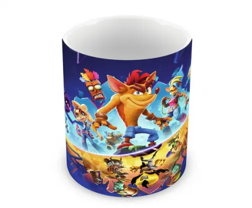 Caneca Polímero Crash Bandicoot Personalizada