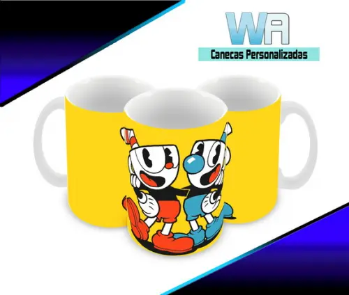 Caneca Polímero Cuphead Personalizada