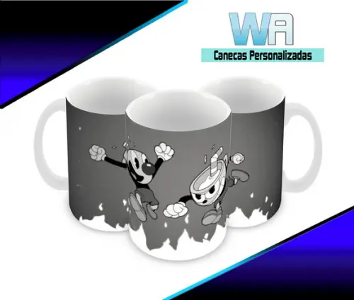 Caneca Polímero Cuphead Personalizada
