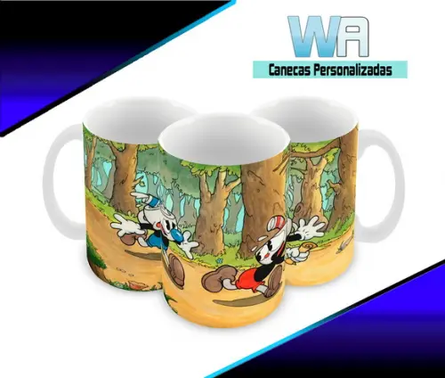 Caneca Polímero Cuphead Personalizada