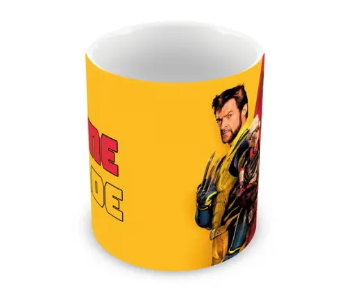 Caneca Polímero Deadpool e Wolverine Personalizada