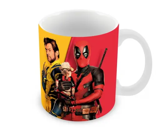 Caneca Polímero Deadpool e Wolverine Personalizada