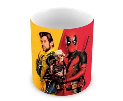 Caneca Polímero Deadpool e Wolverine Personalizada