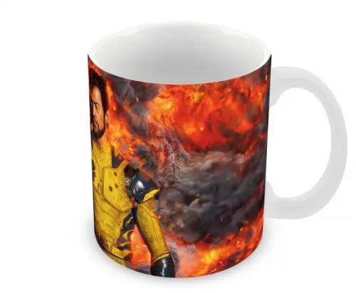 Caneca Polímero Deadpool e Wolverine Personalizada